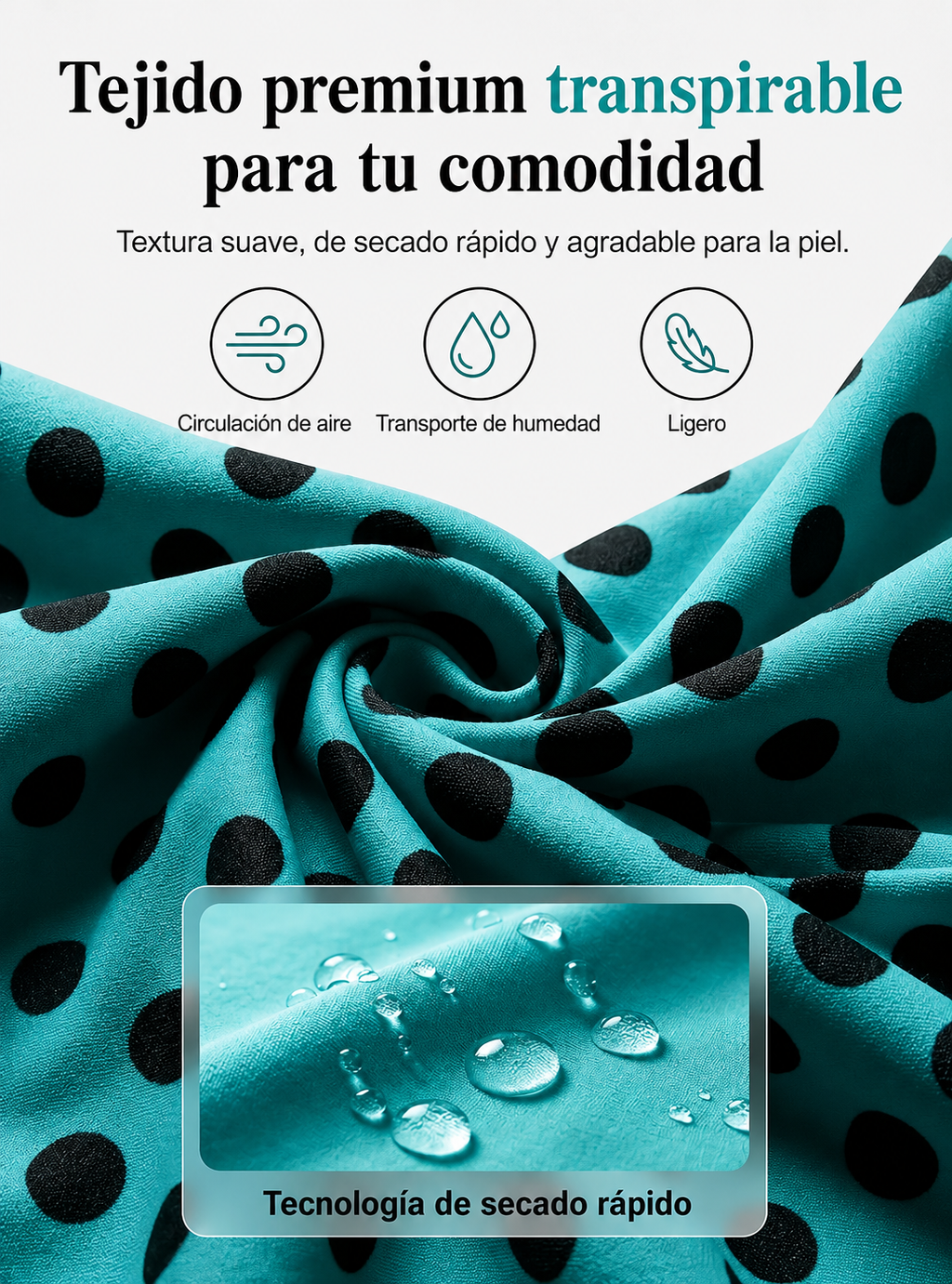 🏖️ Verano caluroso – 50 % DE DESCUENTO 👙 Conjunto de bikini de dos piezas para mujer con lunares