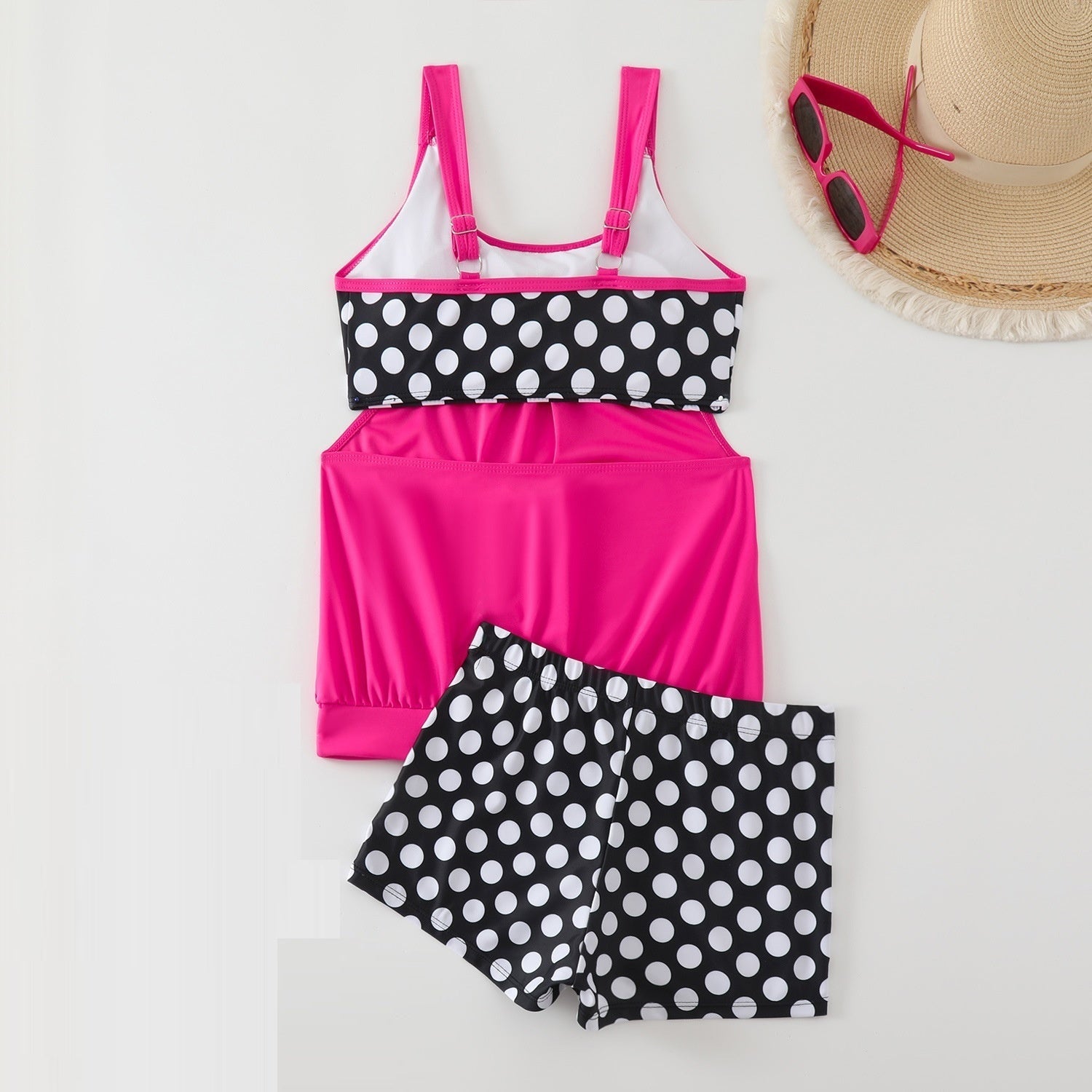 🏖️ Verano caluroso – 50 % DE DESCUENTO 👙 Conjunto de bikini de dos piezas para mujer con lunares