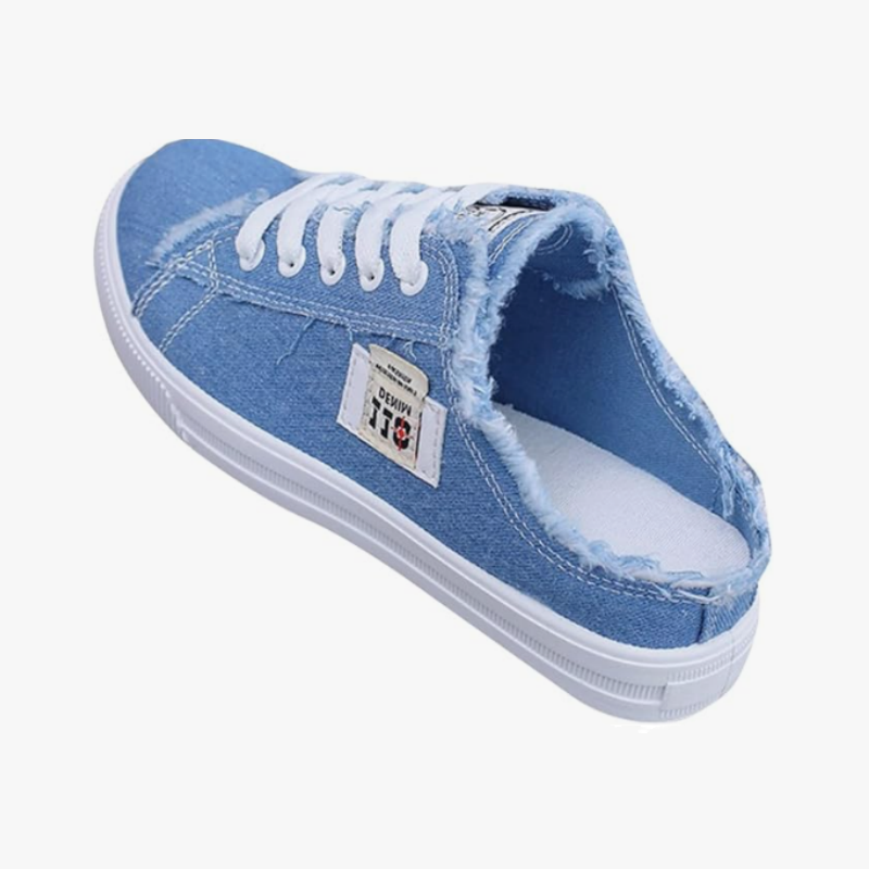Zapatillas Mule de Denim para Mujer