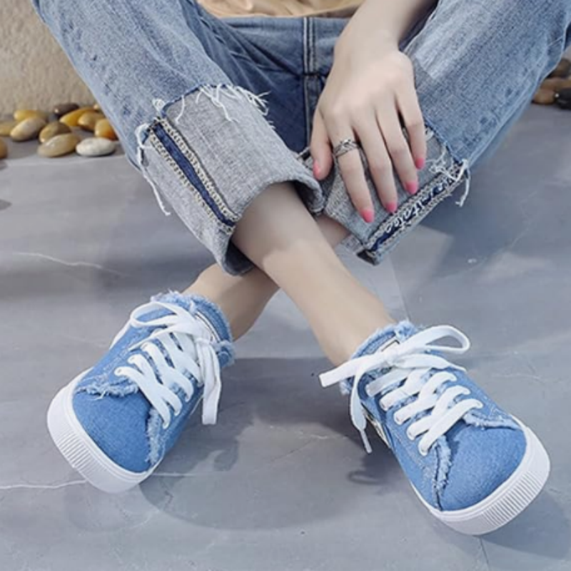 Zapatillas Mule de Denim para Mujer