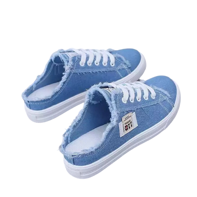 Zapatillas Mule de Denim para Mujer