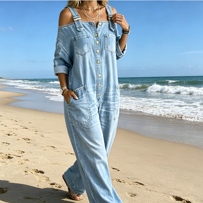 🥳OFERTA EXCEPCIONAL 2026🥳💞¡Más de 50 000 unidades vendidas👗👗! ¡50 % de descuento! Mono holgado con perneras anchas y bolsillos